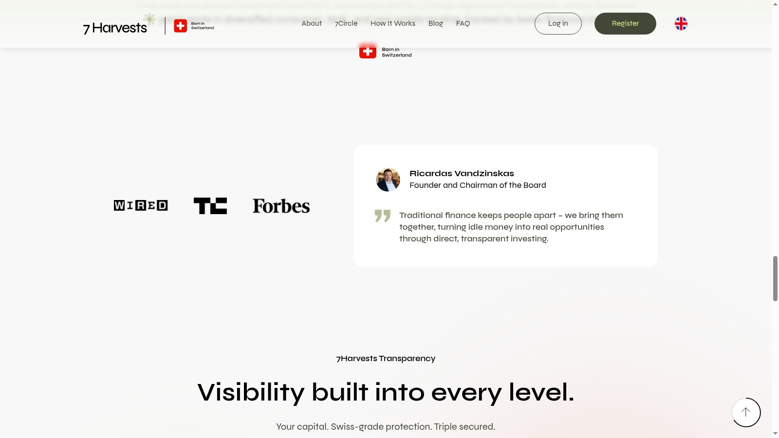 7Harvests founder and transparency presentation