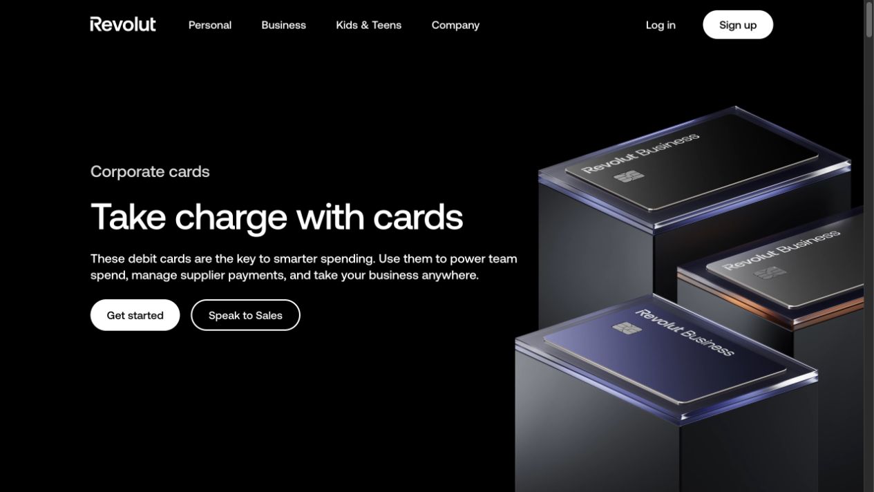 Revolut Business corporate cards